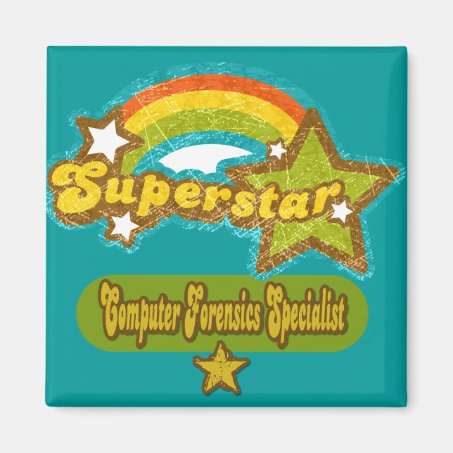 Superstar Computer Forensics Specialist Magnet (Front)