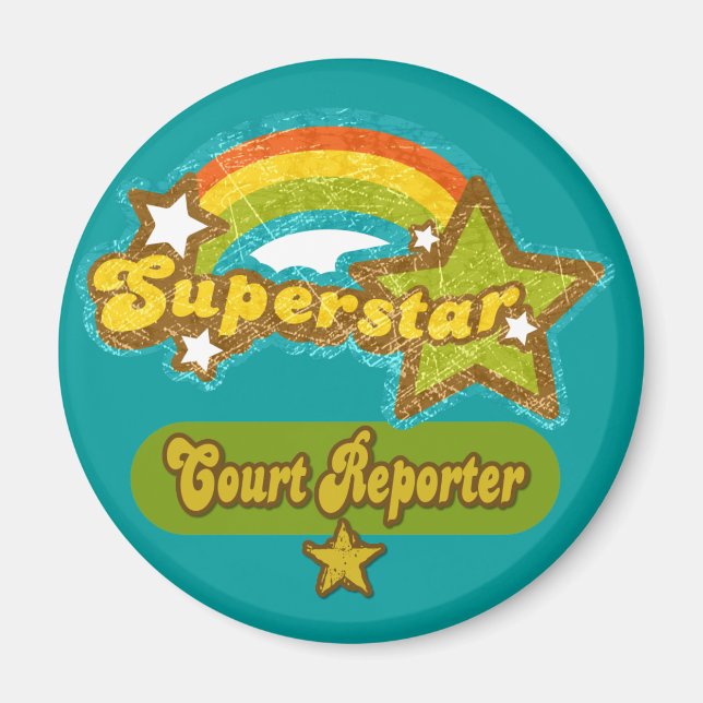 Superstar Court Reporter Magnet (Front)