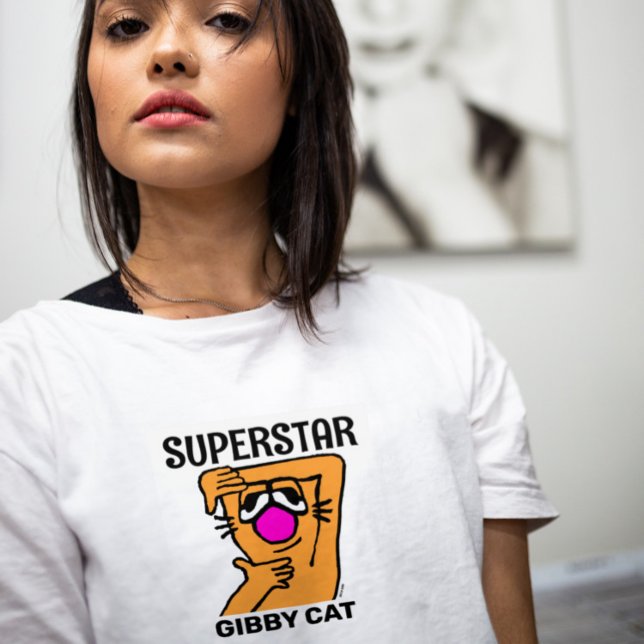 SUPERSTAR FUNNY GIBBY CAT T-Shirts (Creator Uploaded)