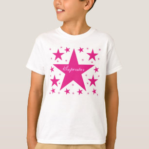 Superstar Girl's Tee, Pink T-Shirt