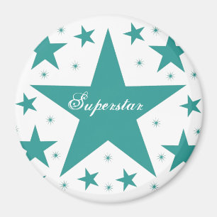 Superstar Magnet, Teal Magnet