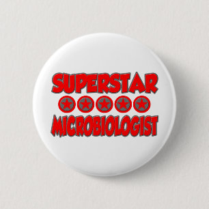 Superstar Microbiologist 6 Cm Round Badge