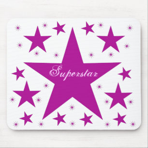 Superstar Mousepad, Purple Mouse Pad