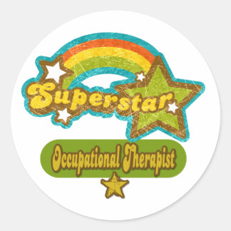 Superstar Occupational Therapist Classic Round Sticker