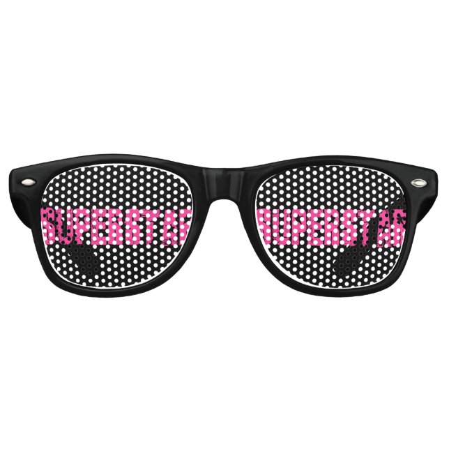 Superstar pink retro sunglasses (Front)