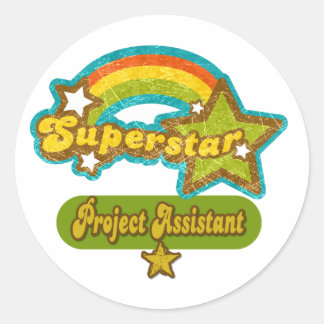 Superstar Project Assistant Classic Round Sticker