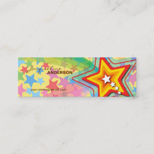 Superstar Rainbow Colourful Custom Profile Card /