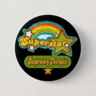 Superstar Respiratory Therapist 6 Cm Round Badge