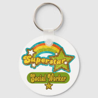 Superstar Social Worker Key Ring