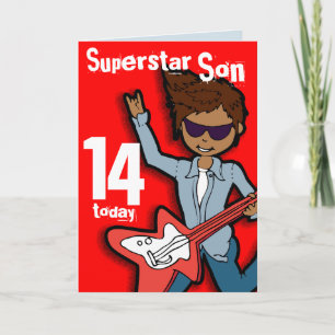Superstar Son 14th birthday red card