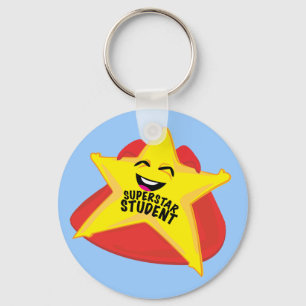 superstar student funny keychain