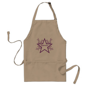 Superstar Swirls Apron, Purple Standard Apron