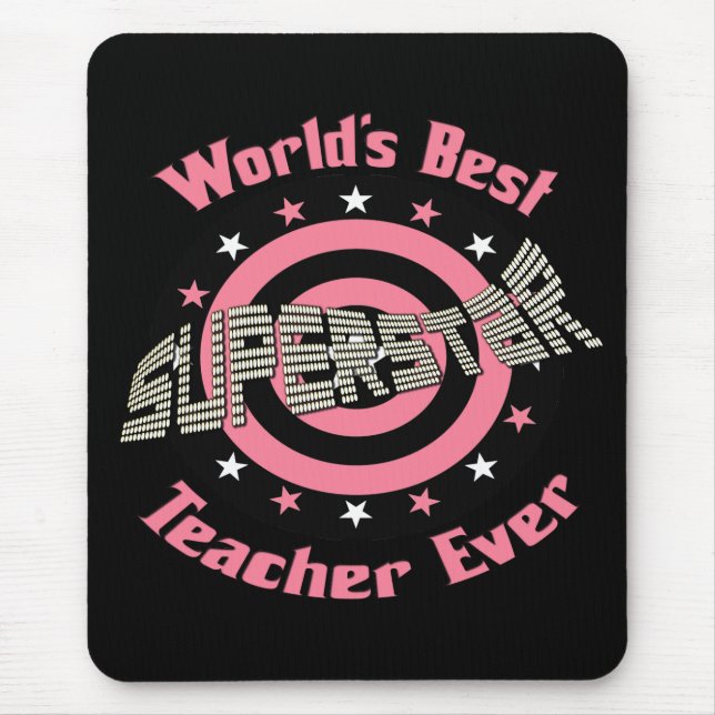 Superstar Teacher Mouse Pad (Front)