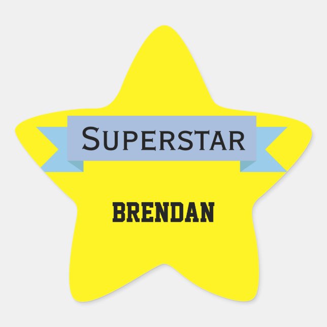 Superstar with Name Star Sticker (Front)