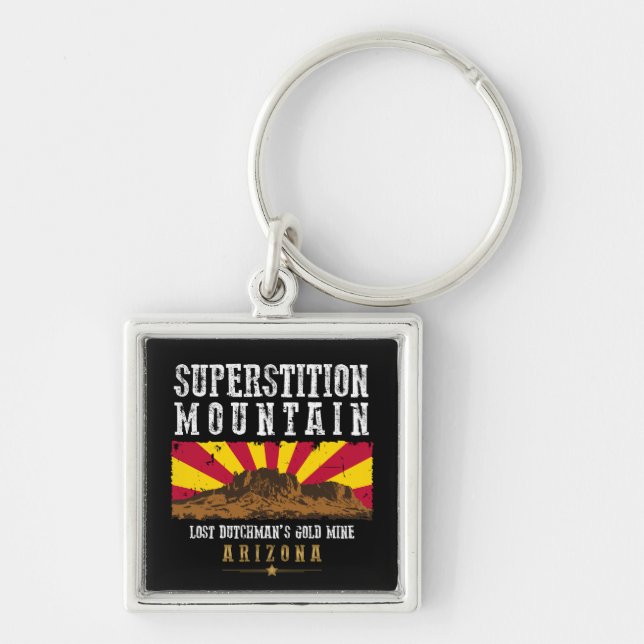 SUPERSTITION MOUNTAIN ARIZONA KEY RING (Front)