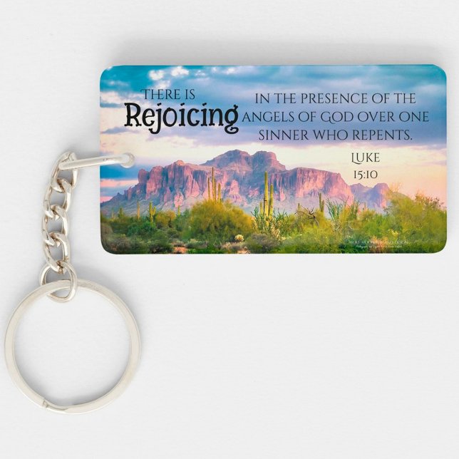 Superstition Mountains Arizona Desert Soft Purple Key Ring (Creator Uploaded)