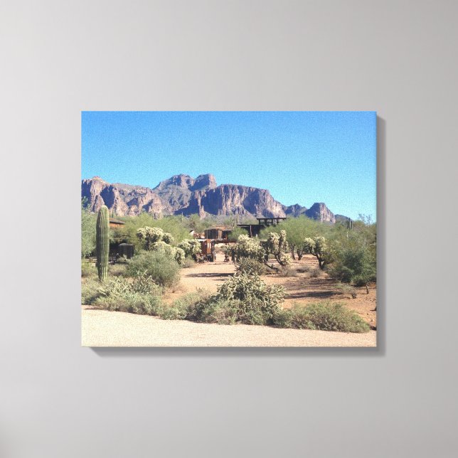 Superstition Mountains Canvas Print (Front)