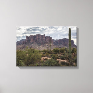 Superstition Mountains wrapped canvas