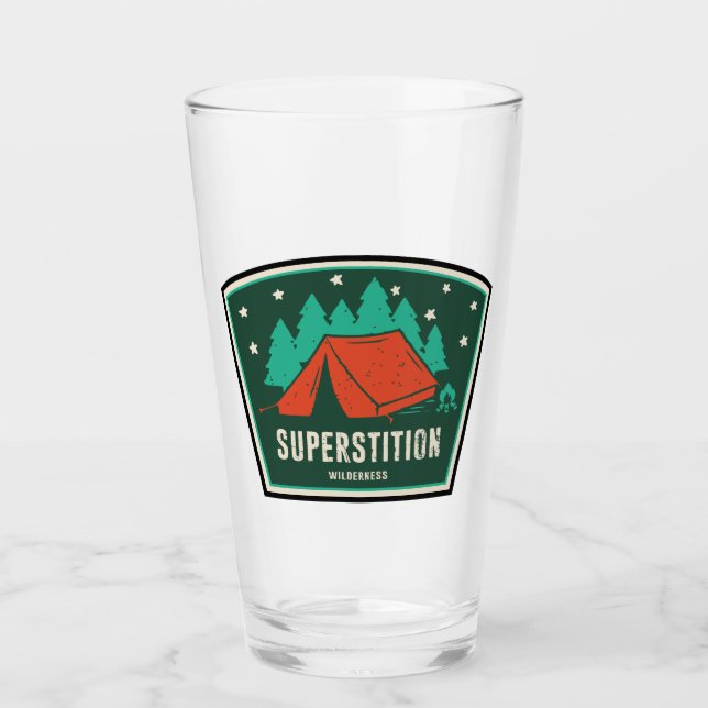 Superstition Wilderness Arizona Camping Glass (Front)