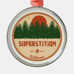 Superstition Wilderness Arizona Metal Tree Decoration