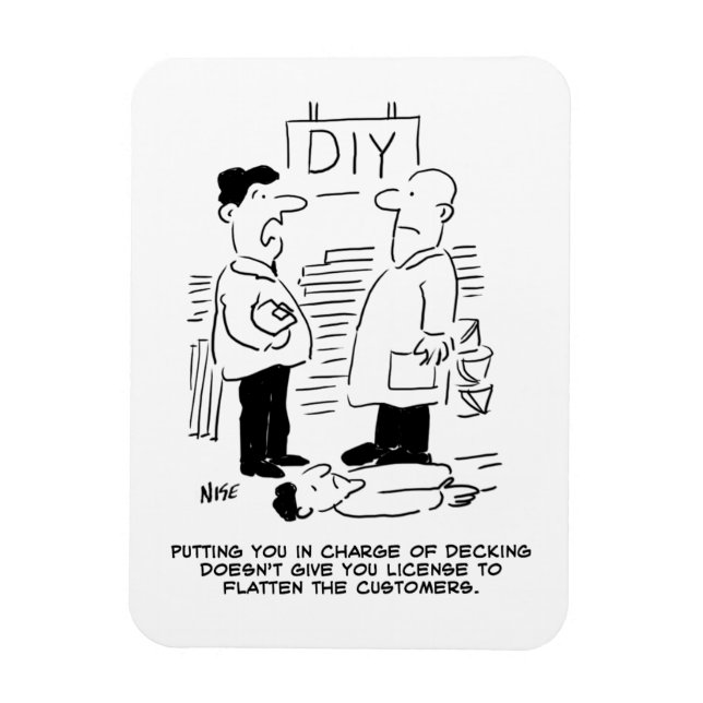 Superstore Retail Shop Worker and Shop Manager Magnet (Vertical)