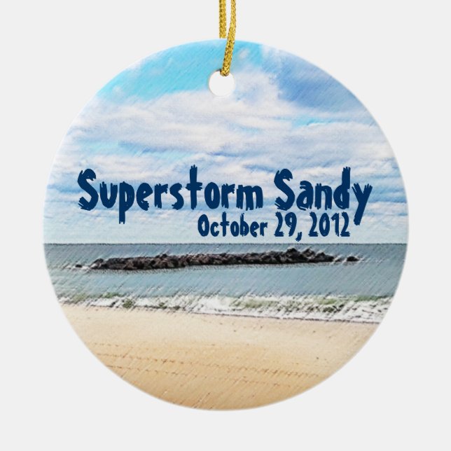 Superstorm Sandy Ornament (Front)
