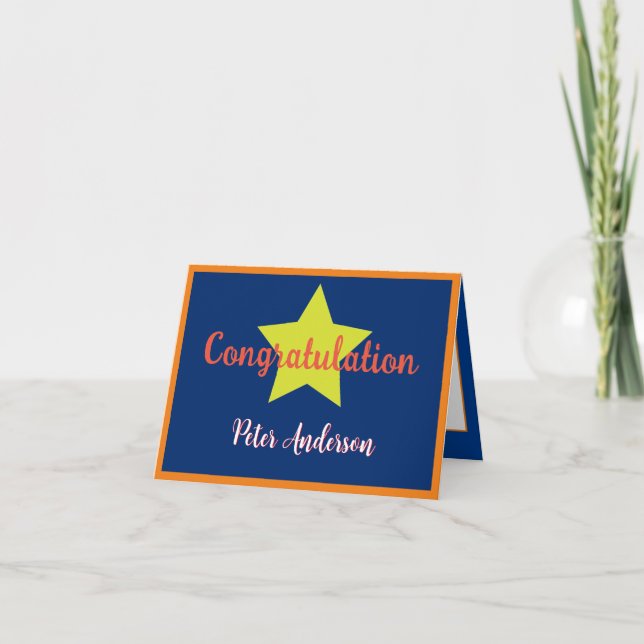 Superstrar Congratulation Card (Front)