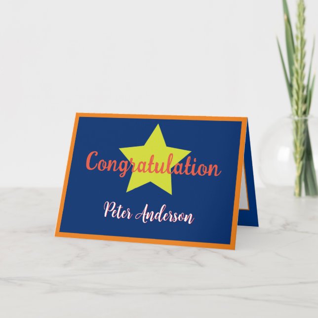 Superstrar Congratulation Card (Front)