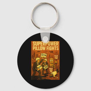 Superwer Llow Fights Funny Geolitical Satire Gift  Key Ring