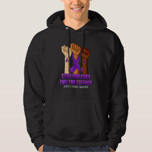 Suport Stop Violence And Silence Domestic Violence Hoodie