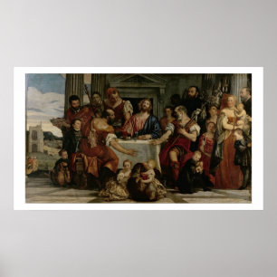 Supper at Emmaus (oil on canvas) Poster