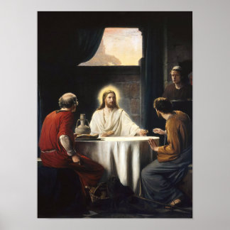 Supper at Emmaus Poster