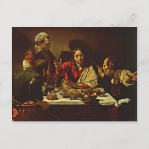 Supper at Emmaus with Friends Postcard