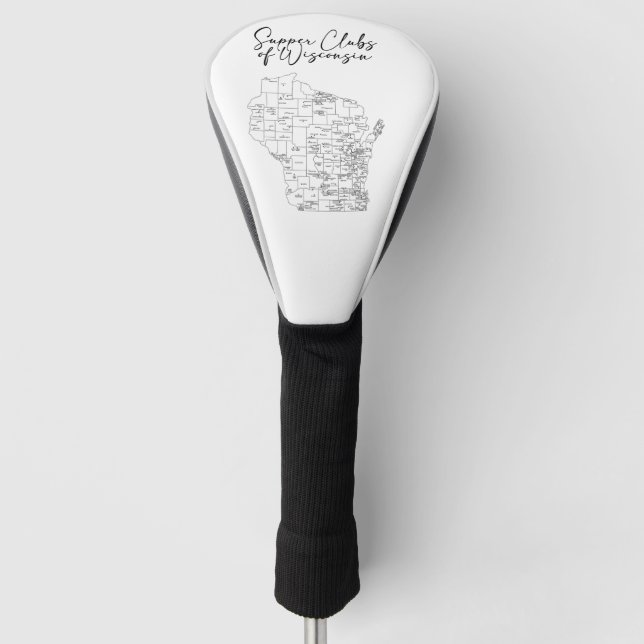 Supper Clubs of Wisconsin Golf Head Cover (Front)