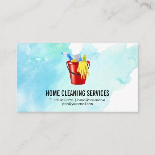 Supplies Cleaning Services Business Card