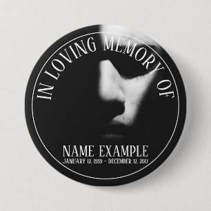 Supplies for Funeral and Bereavements 7.5 Cm Round Badge