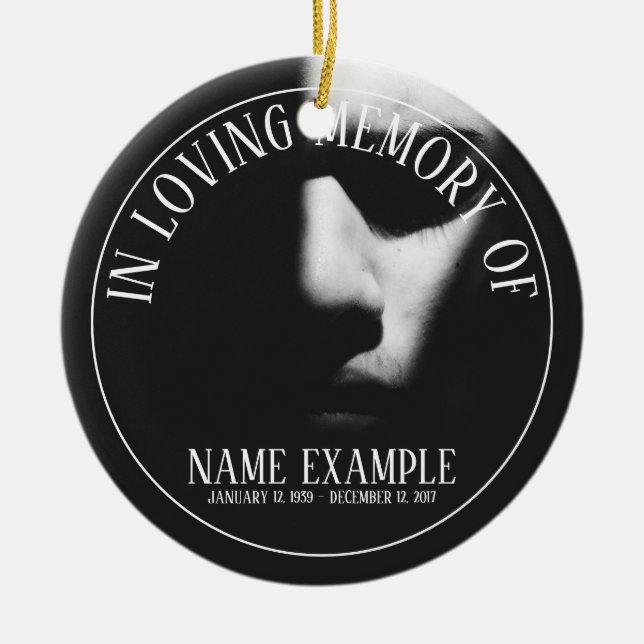 Supplies for Funeral and Bereavements Ceramic Tree Decoration (Front)
