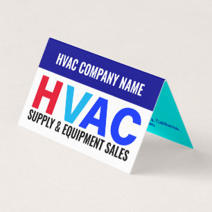 Supply and Equipment Sales - HVAC Business Card