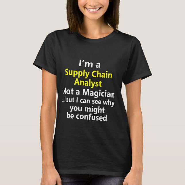Supply Chain Warehouse Logistics Transportation Jo T-Shirt (Front)