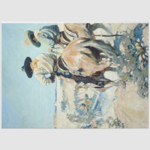 Supply Wagon Western Art by NC Wyeth Tissue Paper