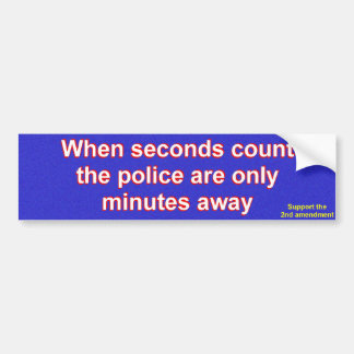 Support 2nd amendment bumper sticker