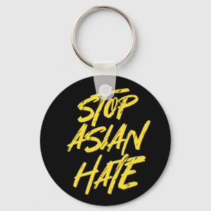 Support AAPI Awareness Stop Asian Hate Key Ring