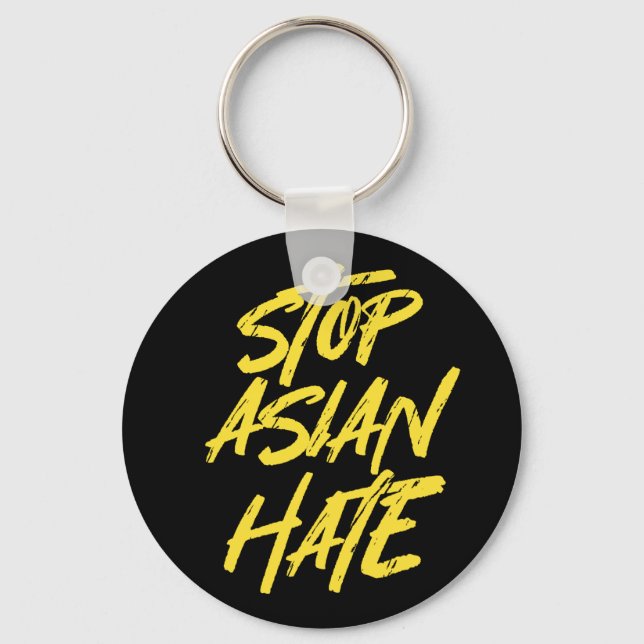 Support AAPI Awareness Stop Asian Hate Key Ring (Front)