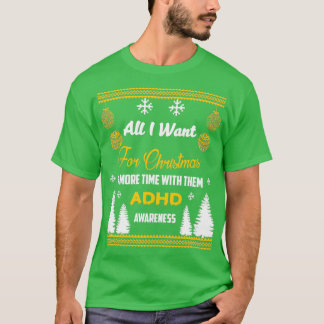 Support ADHD Awareness Design 8 T-Shirt