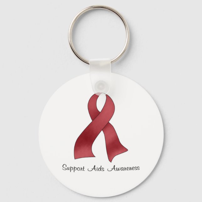 Support AIDS Awareness Key Ring (Front)