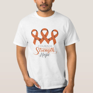 Support and Advocate with Orange Ribbon Artwork T-Shirt