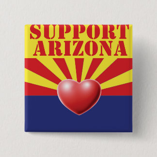 SUPPORT Arizona, AZ 15 Cm Square Badge