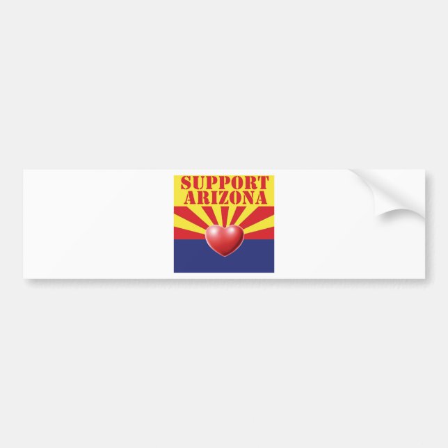 SUPPORT Arizona, AZ Bumper Sticker (Front)