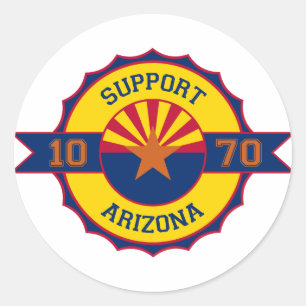 Support Arizona Classic Round Sticker
