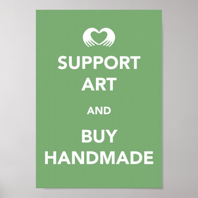 Support Art and Buy Handmade Poster (Front)